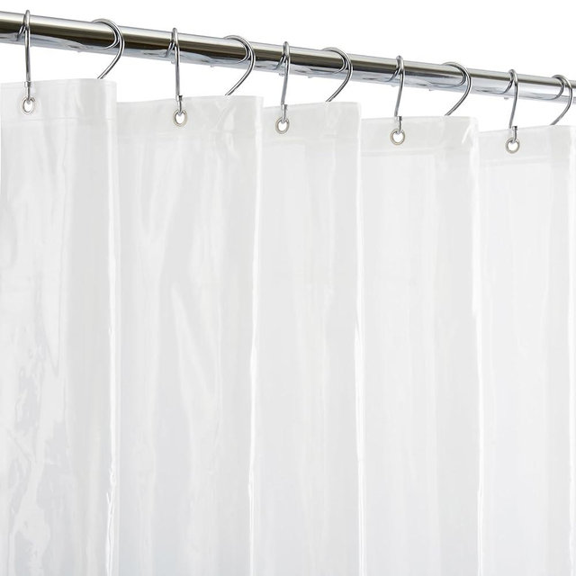 Bath Bliss 2 Pack PVC Heavy Weight Shower Curtain Liner | 4G | 70" x 72" |Rust Resistant Copper Grommets | Magnetic Hem | Frost