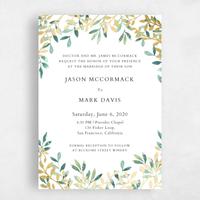 Green Wedding Invitation - Eastwick Layer