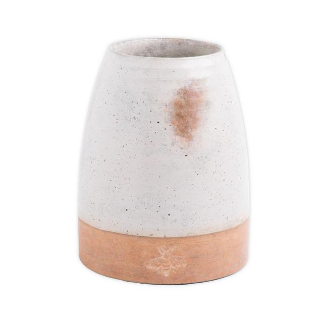 Bee & Willow™ Home Medium Bee Ceramic Vase in White