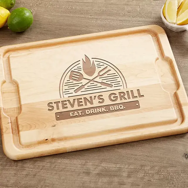 The Grill 12-Inch x 17-Inch Maple Cutting Board