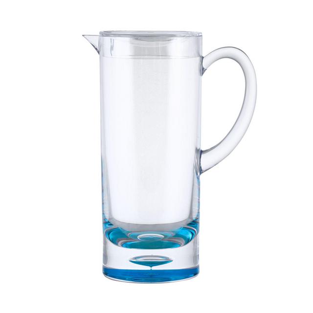 Bubble Bottom 1.9-Quart Pitcher in Clear/Blue