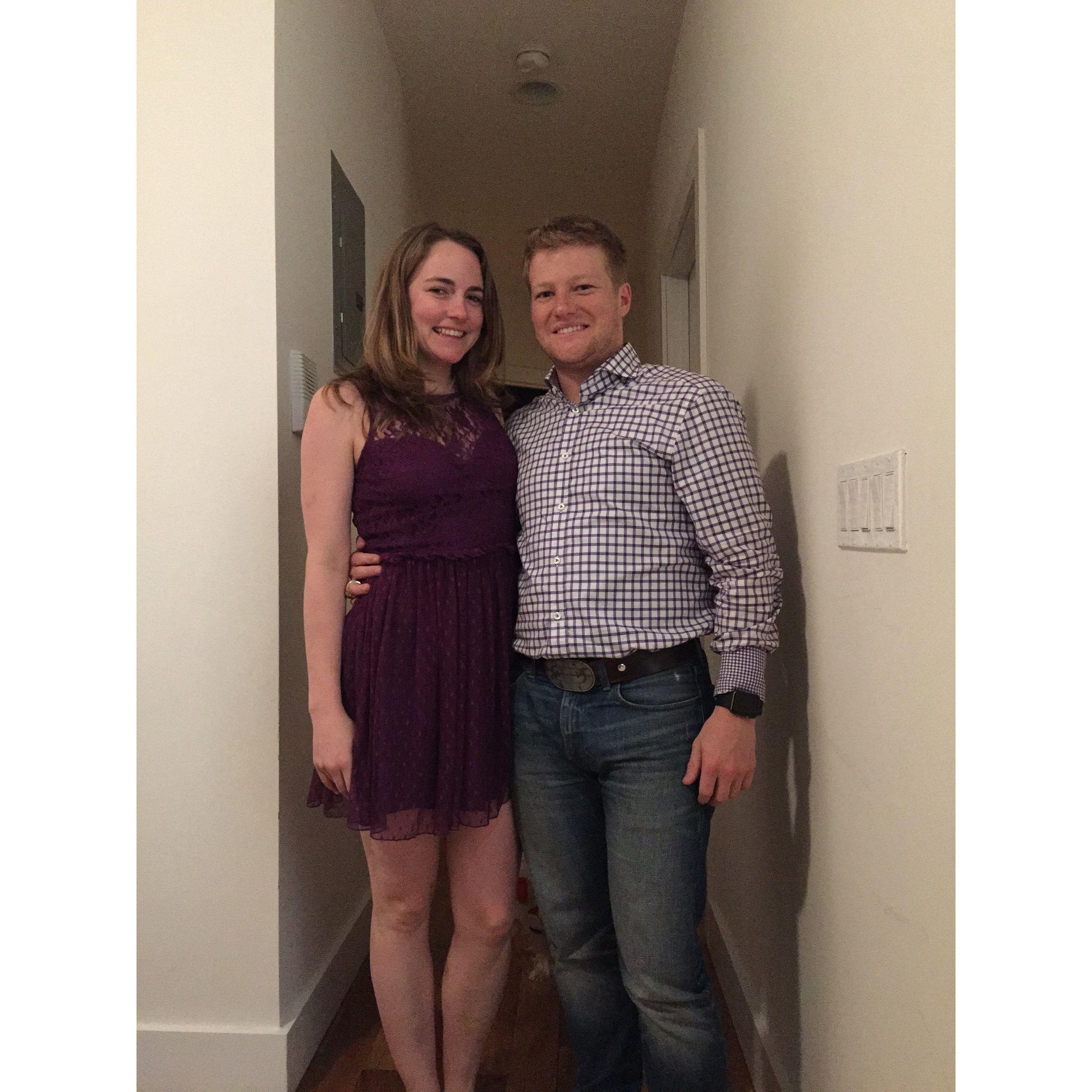 Our first date! Can you believe it has been 9 years.