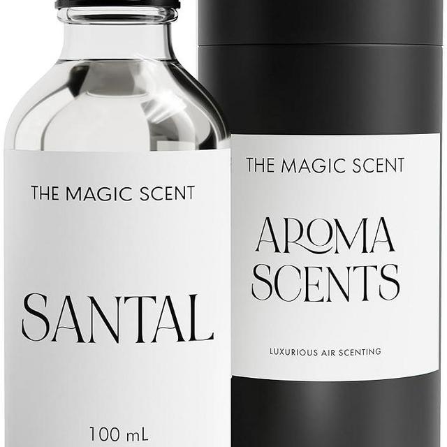 The Magic Scent Santal Fragrance Oil - Diffuser Oil Scent - Cold-Air & Ultrasonic Santal Diffuser Oil - Santal Essential Oil Aroma Diffuser Oils Scents for Home - Sandalwood Oil - 3.4 fl oz, 100 mL