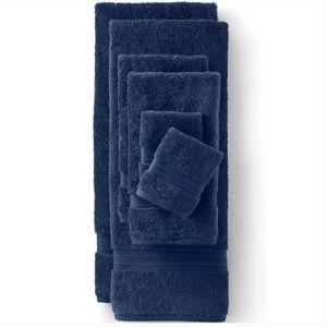 Premium Supima Cotton 6-Piece Bath Towel Set - Deep Sea Navy