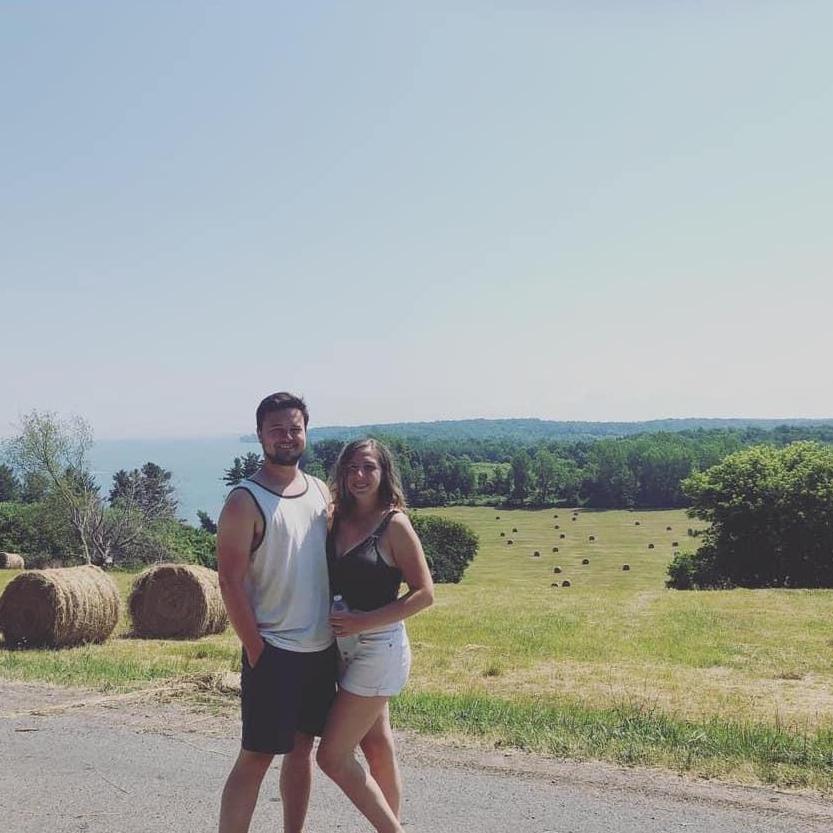 Clare and Vinny enjoy spending time together at their parents' camps on Lake Ontario.