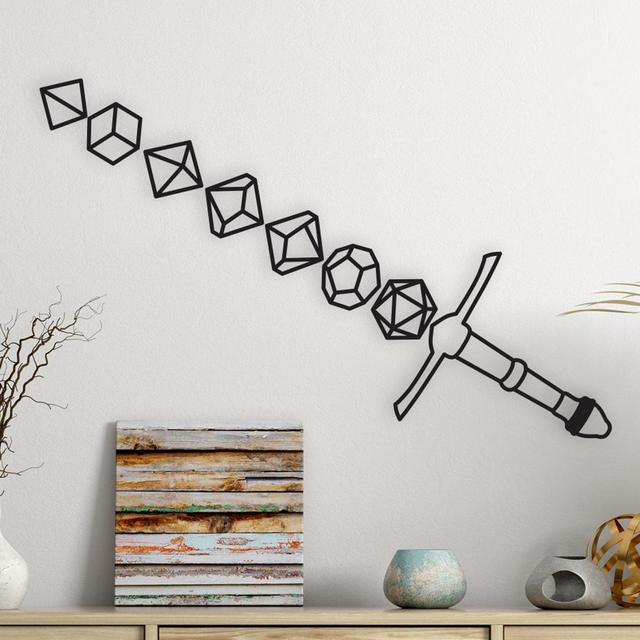 DICE SWORD DECOR - Dice Wall Decor, Table...