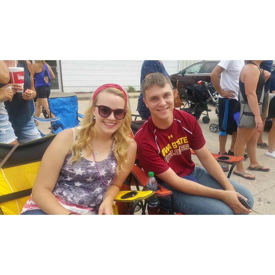 First Fourth of July together in Belle Plaine.