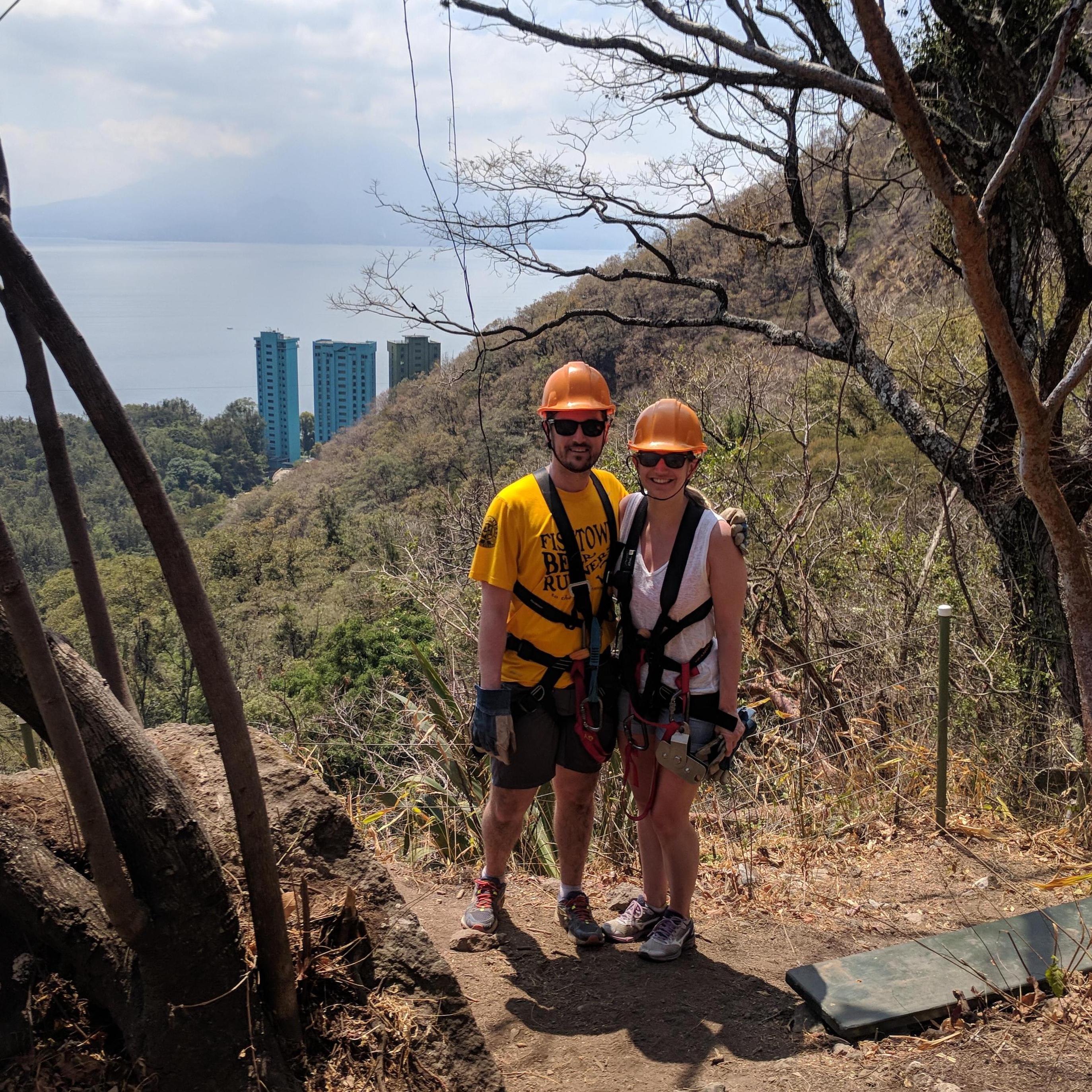 zip lining in Guatemala