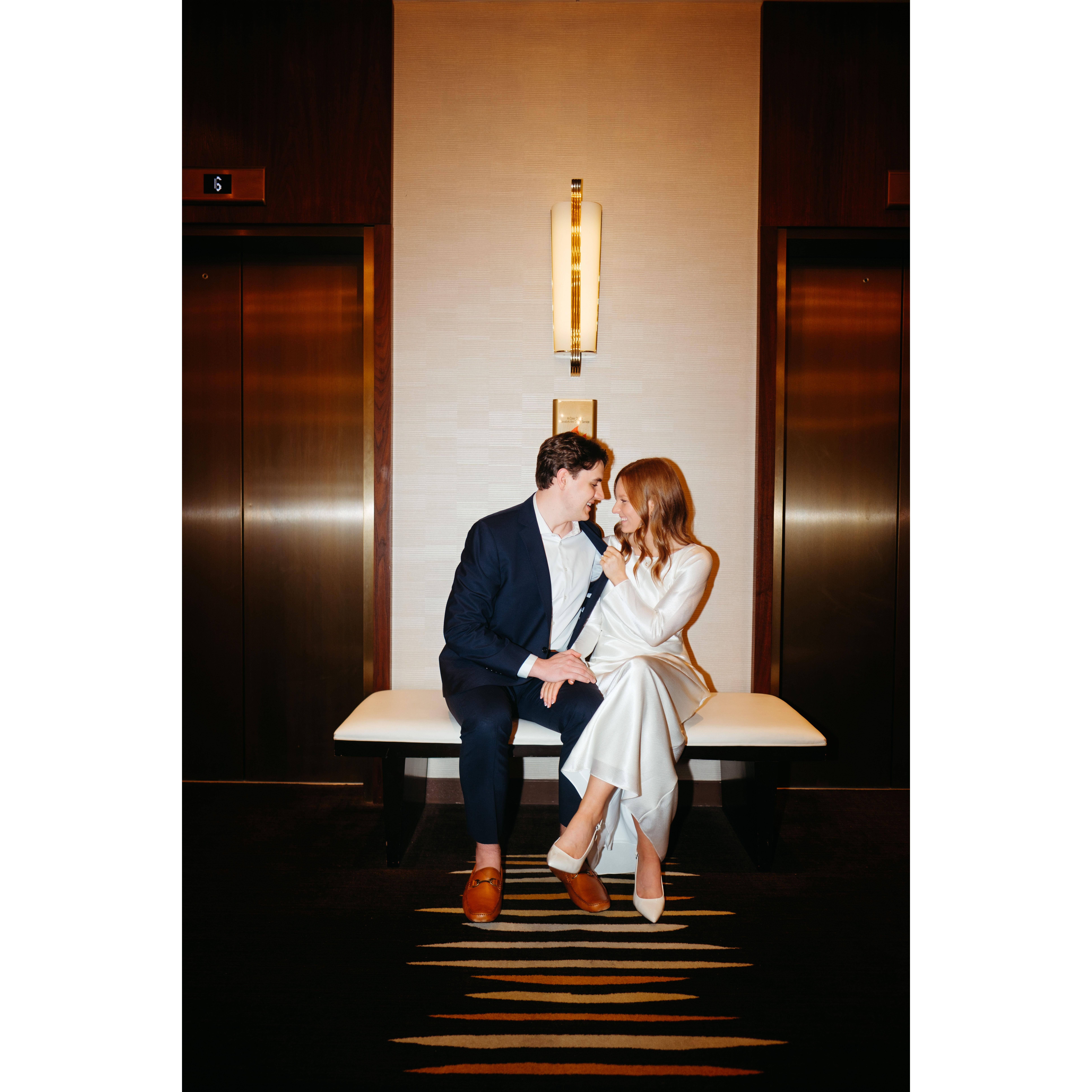 Our engagement photos at a hotel bar in Gold Coast!