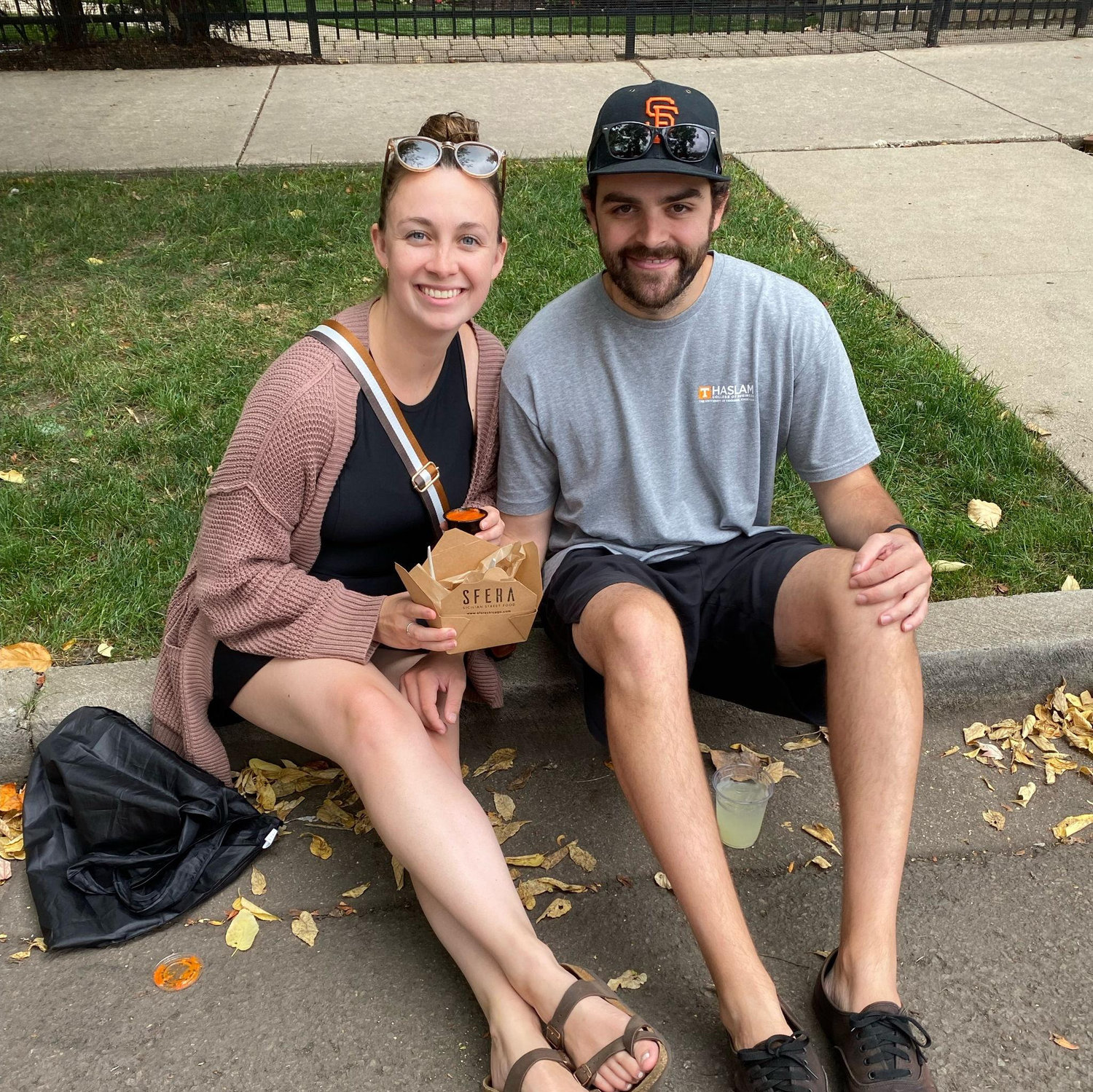 Enjoying a Chicago farmer's market