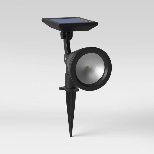 LED High Lumen Solar Spotlight Black - Threshold™