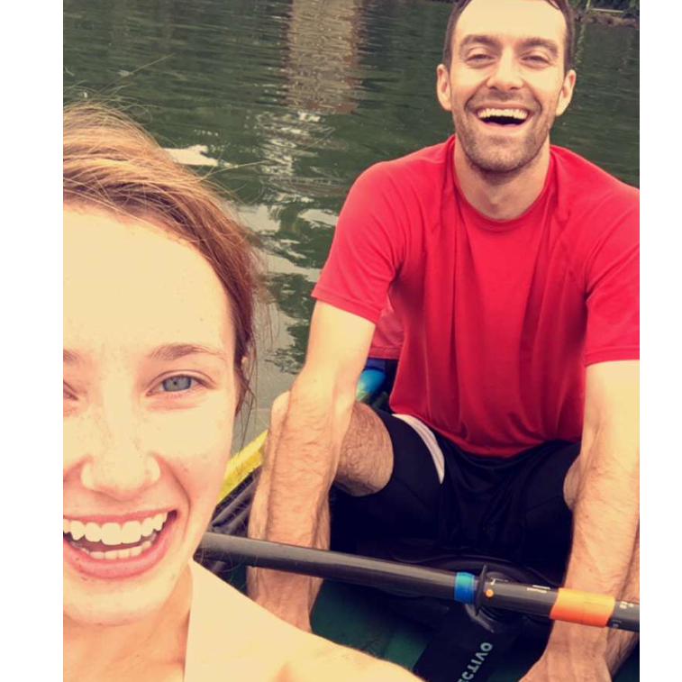 Kayaking on Lake Mendota.