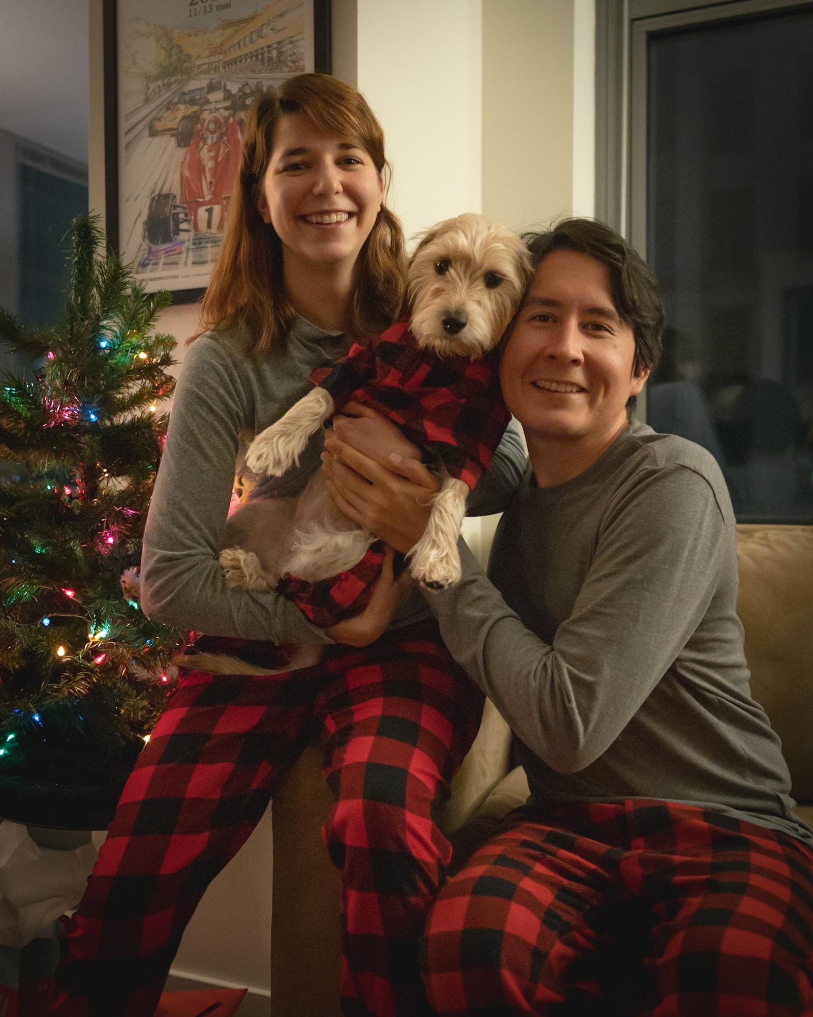 Our most recent Christmas Family Photo, Lily was thrilled!
