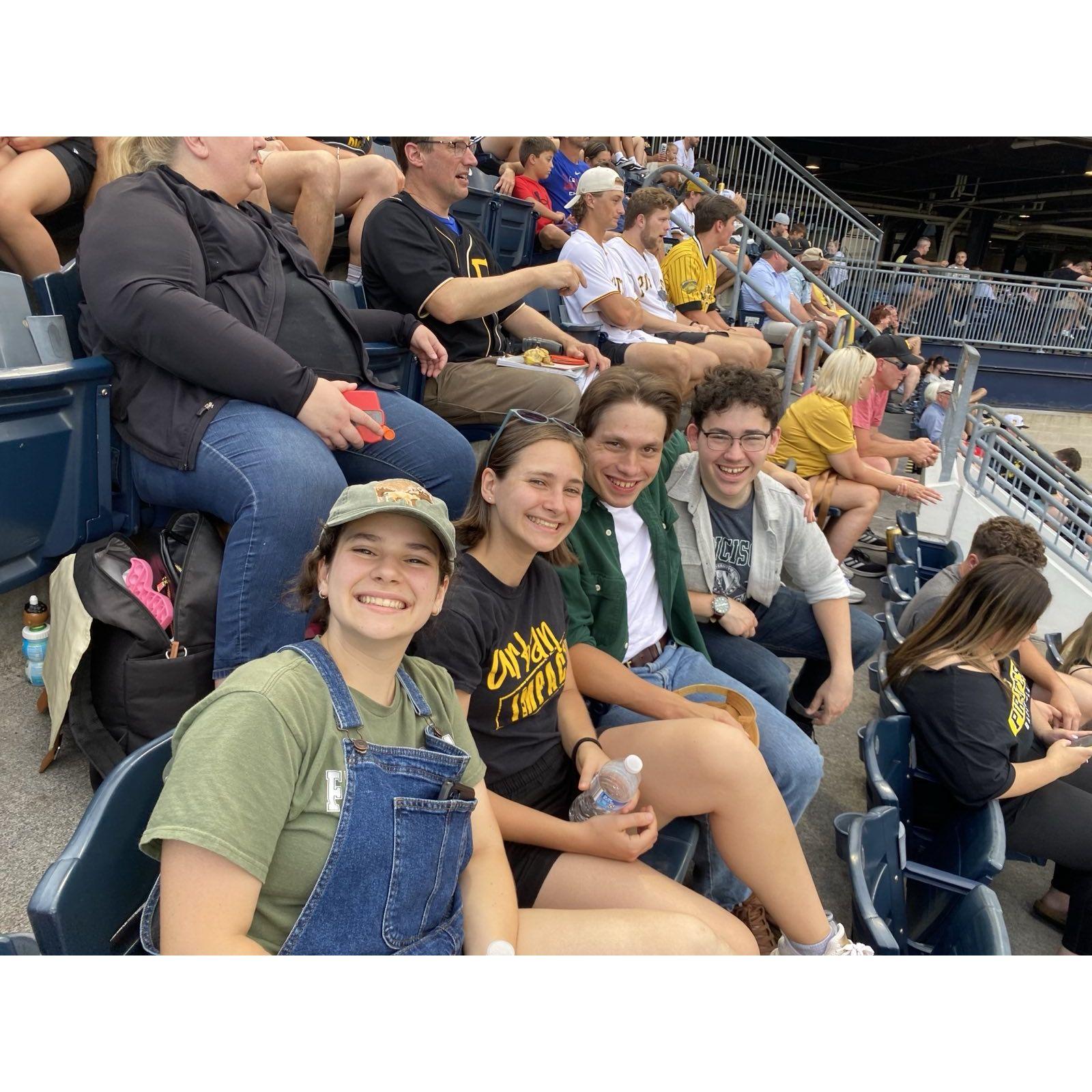 Pirates game with Theresa and Joseph!