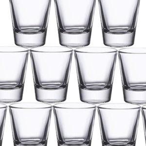 Gmark 1.5-Ounce Heavy Base Shot Glass Set, Whiskey Shot Glass 12-Pack GM2011