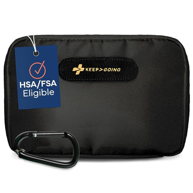 KeepGoing Travel First Aid Kit for Car, Home, Hiking, Camping and Outdoor Emergencies - First Aid Kit Travel Size TSA-Approved