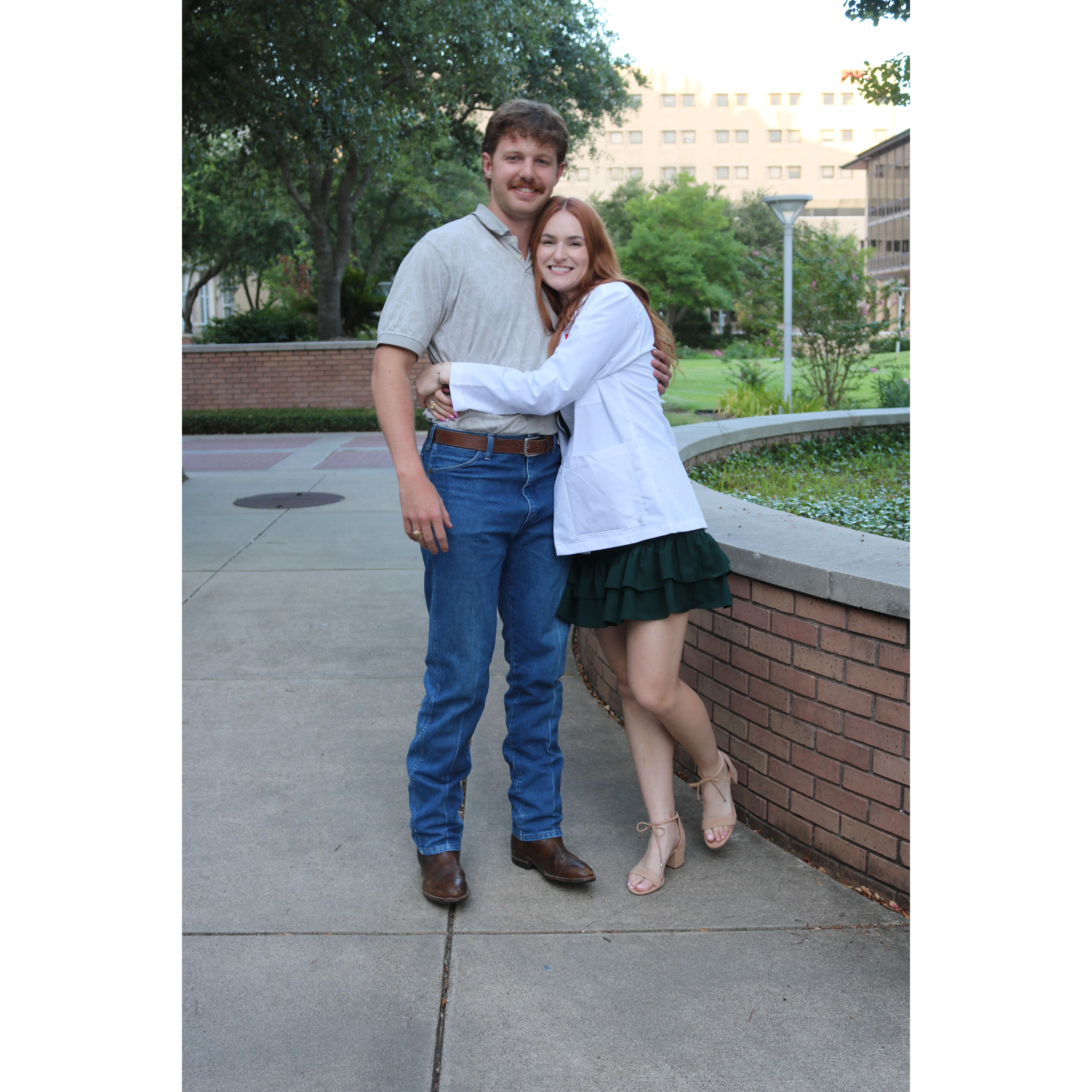 Maddi's white coat ceremony at UTMB in 2023!