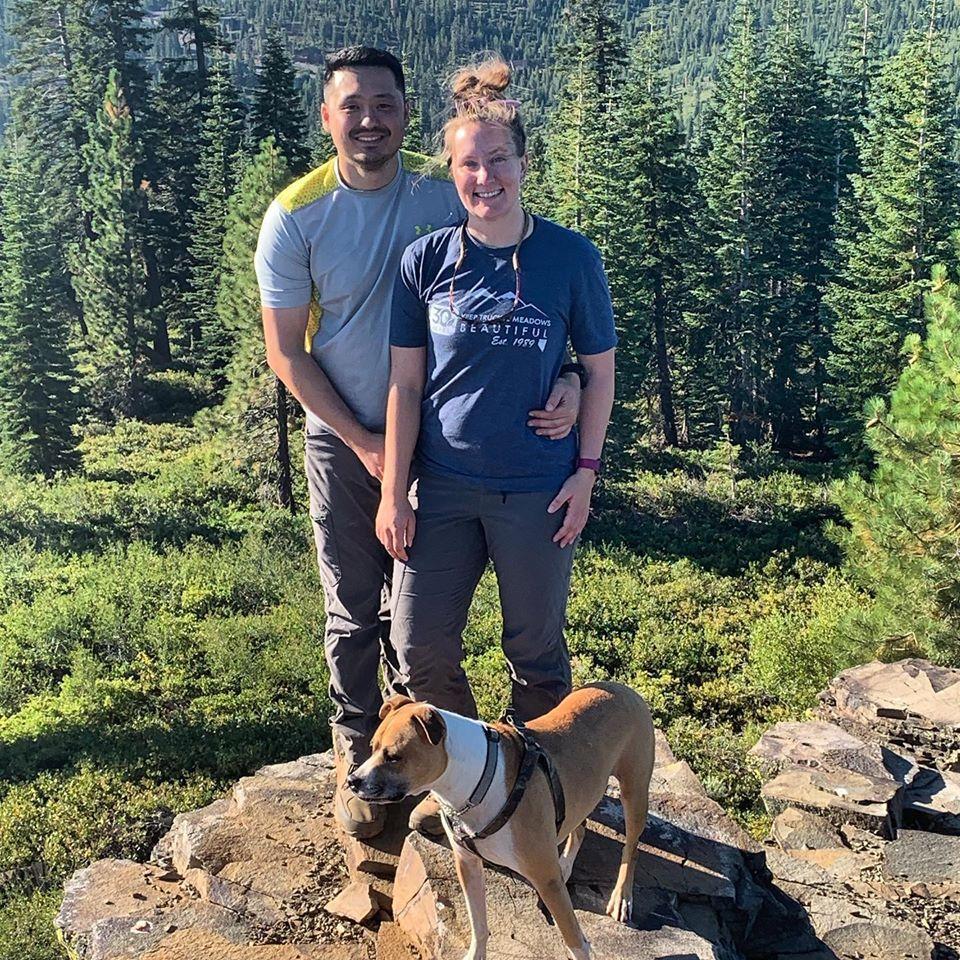 Ralphie and the gang hiking somewhere in California