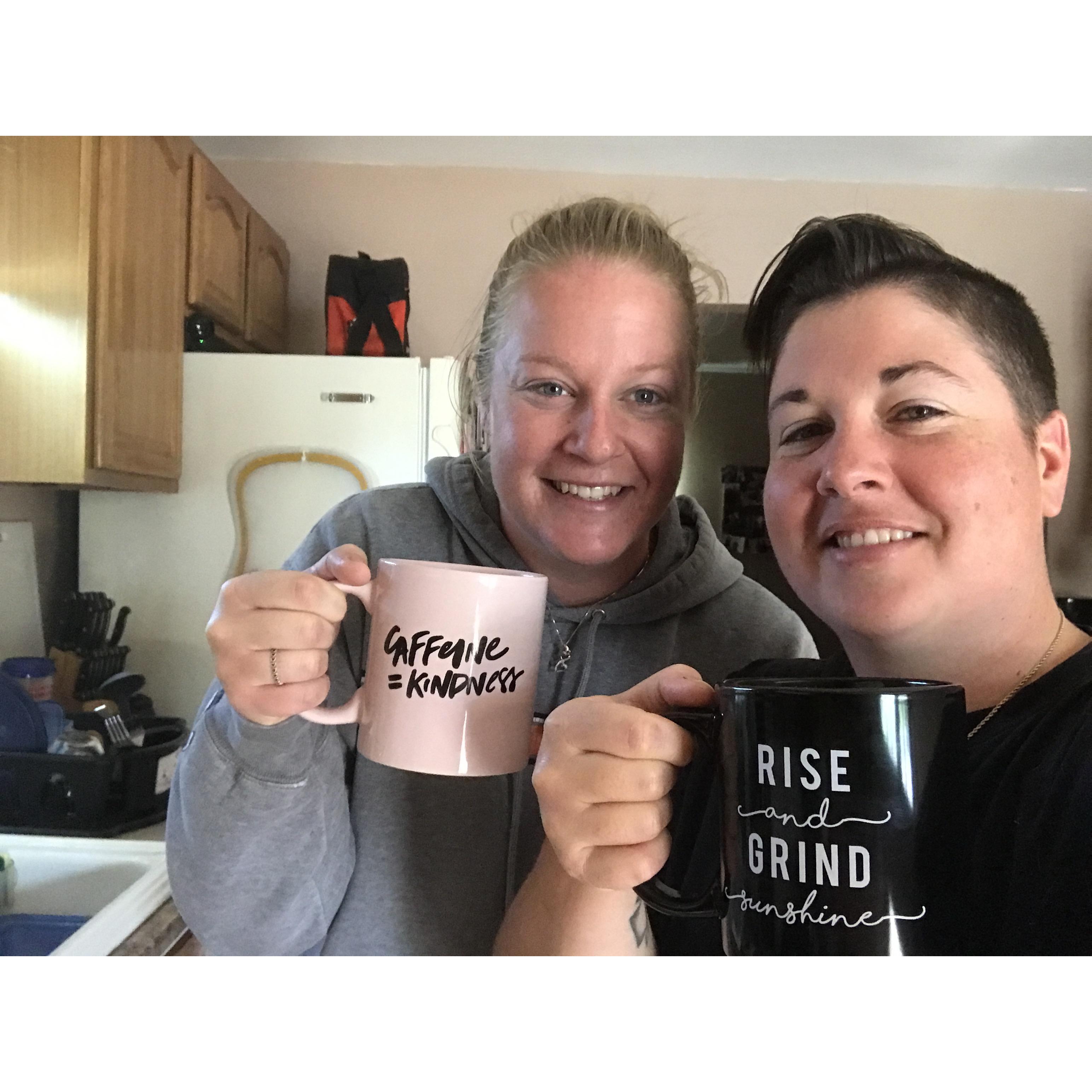 Gotta have our tea and coffee