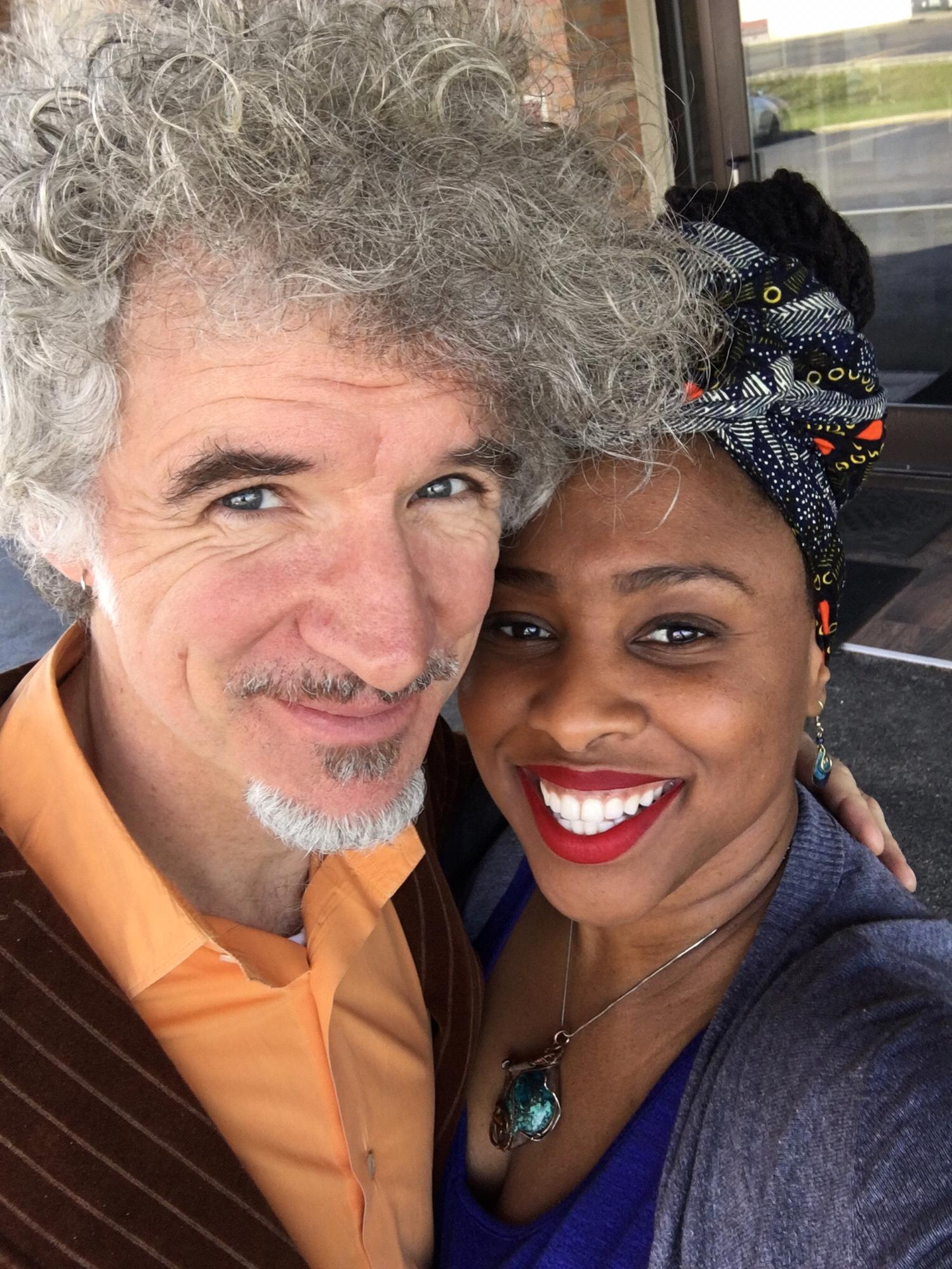 Here we are before a show. When I started singing with Claudia it was like hearing music for the first time.