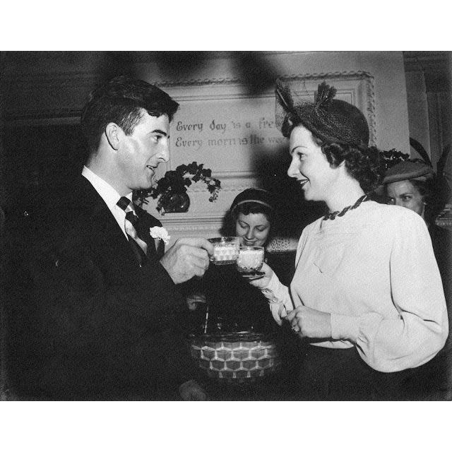 Stewart and Barbara Hurlburt - Jenny's Grandparents on their wedding day