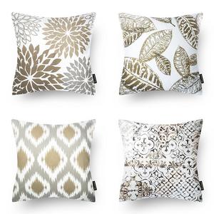 Phantoscope New Living Series Coffee Color Decorative Throw Pillow Case Cushion Cover 18" x 18" 45cm x 45cm Set of 4