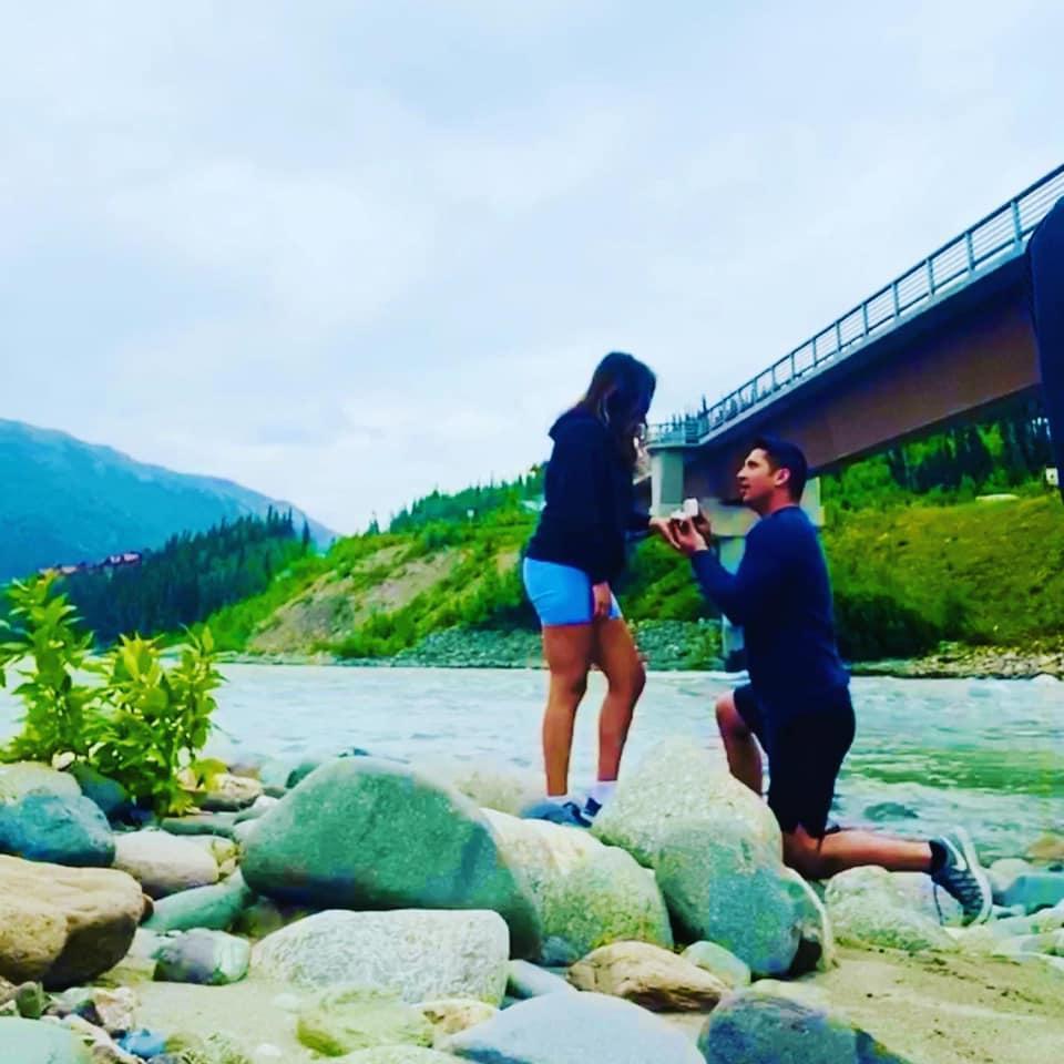 Denali Park, AK-  We're engaged!
