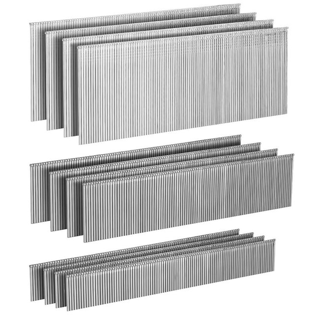 PINOZE 18 Gauge Stainless Steel Brad Nails, 1200-Count (2", 1-1/4", 3/4", 400 Per Size), 304 Stainless Steel Small Finishing Nail Gun Nails for Pneumatic, Electric Brad Nailer Gun