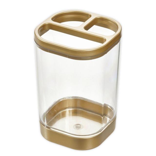 iDesign® Ilese Toothbrush Holder in Soft Brass