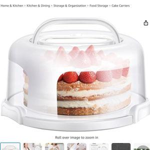 Cake Container, Cake Carrier with Lid and Handle BPA-Free