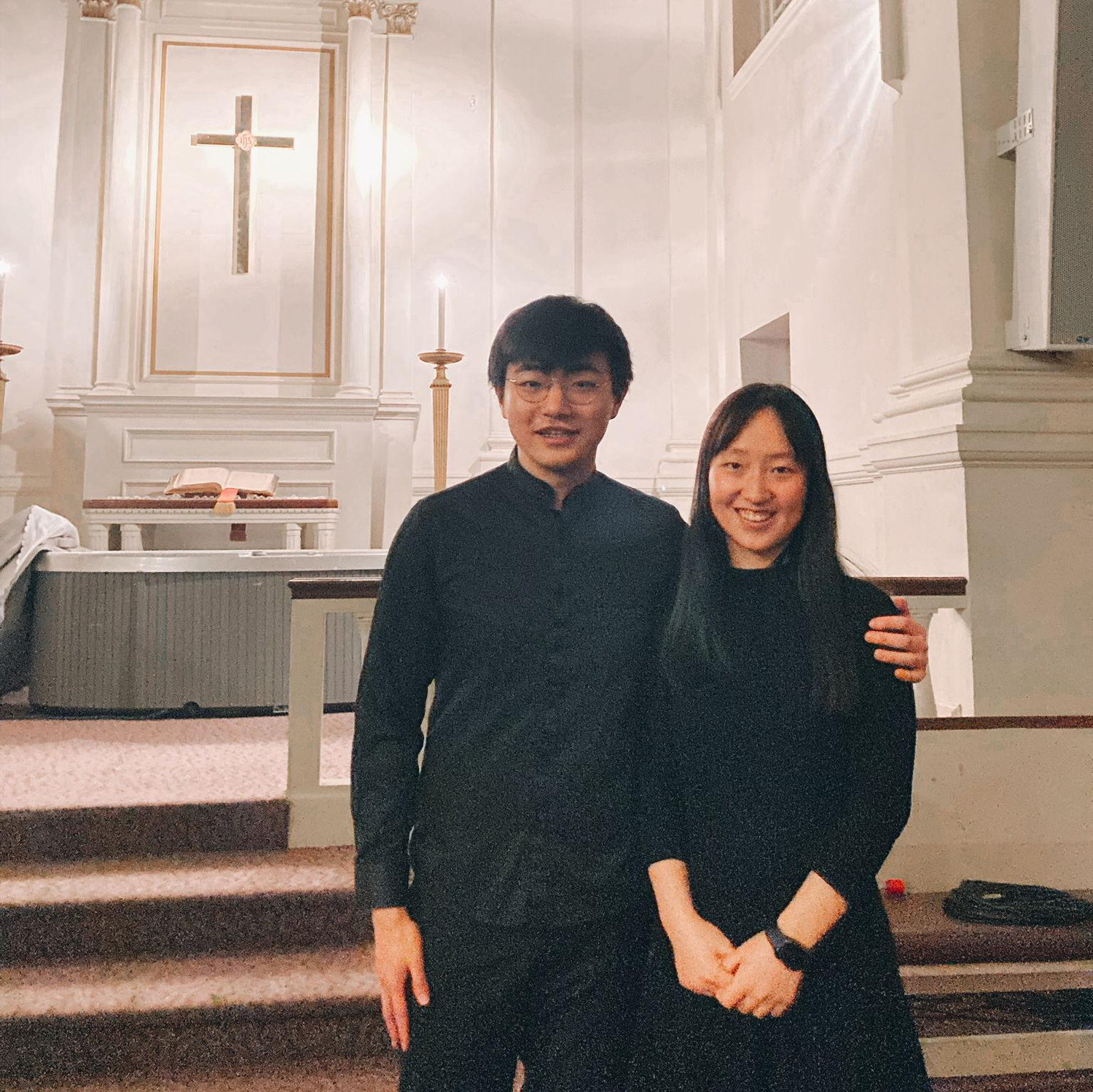 Together at choir for Good Friday