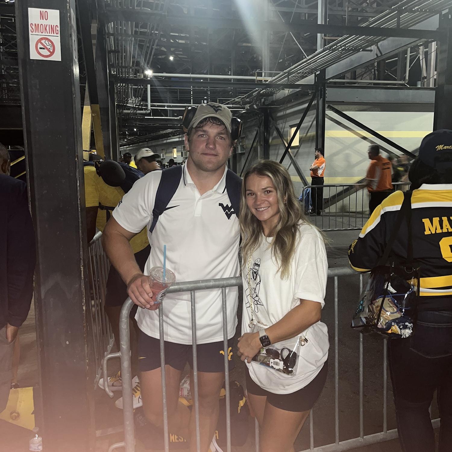 Lukes first game playing for WVU versus Penn State!
