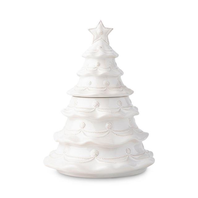 Juliska Berry & Thread Whitewash Christmas Tree Cookie Jar