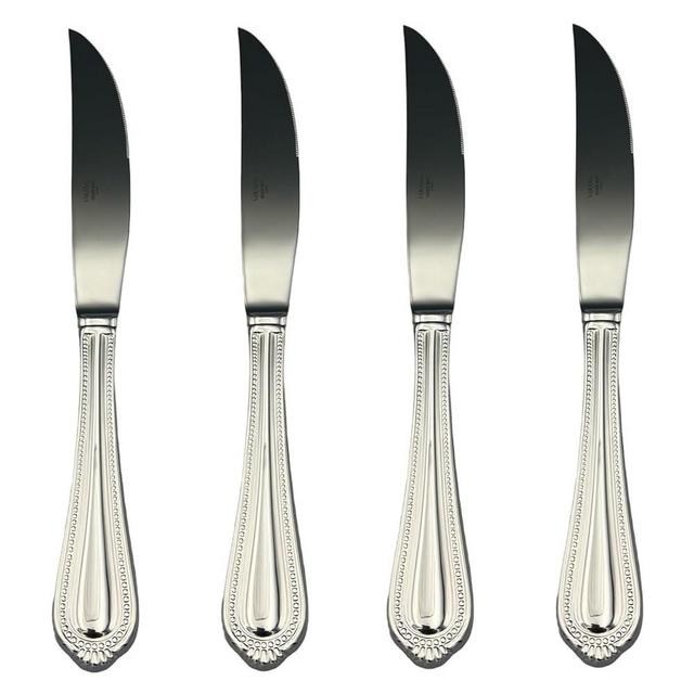 Mikasa Regent Bead 18/10 Stainless Steel Steak Knife (Set of Four)
