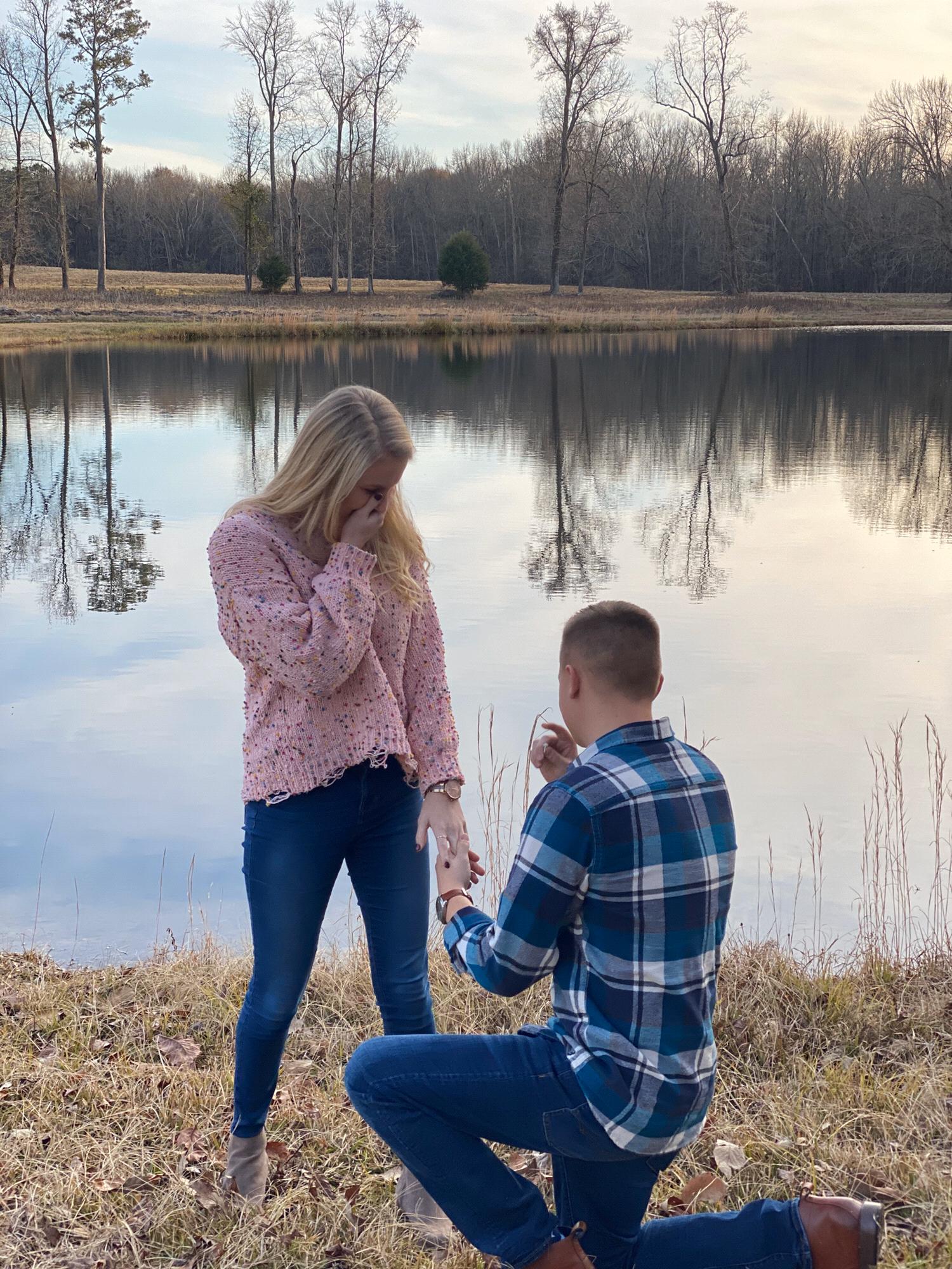 The day he proposed, December 24, 2019