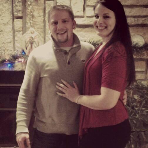 A Christmas picture early on in our relationship.