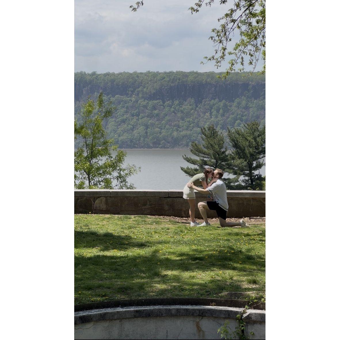 The moment Jesse proposed - Untermyer Gardens, Yonkers, NY, 2025