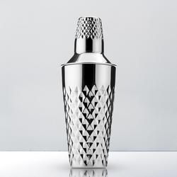 Viski Silver Heavyweight Cocktail Shaker, Stainless Steel Drink