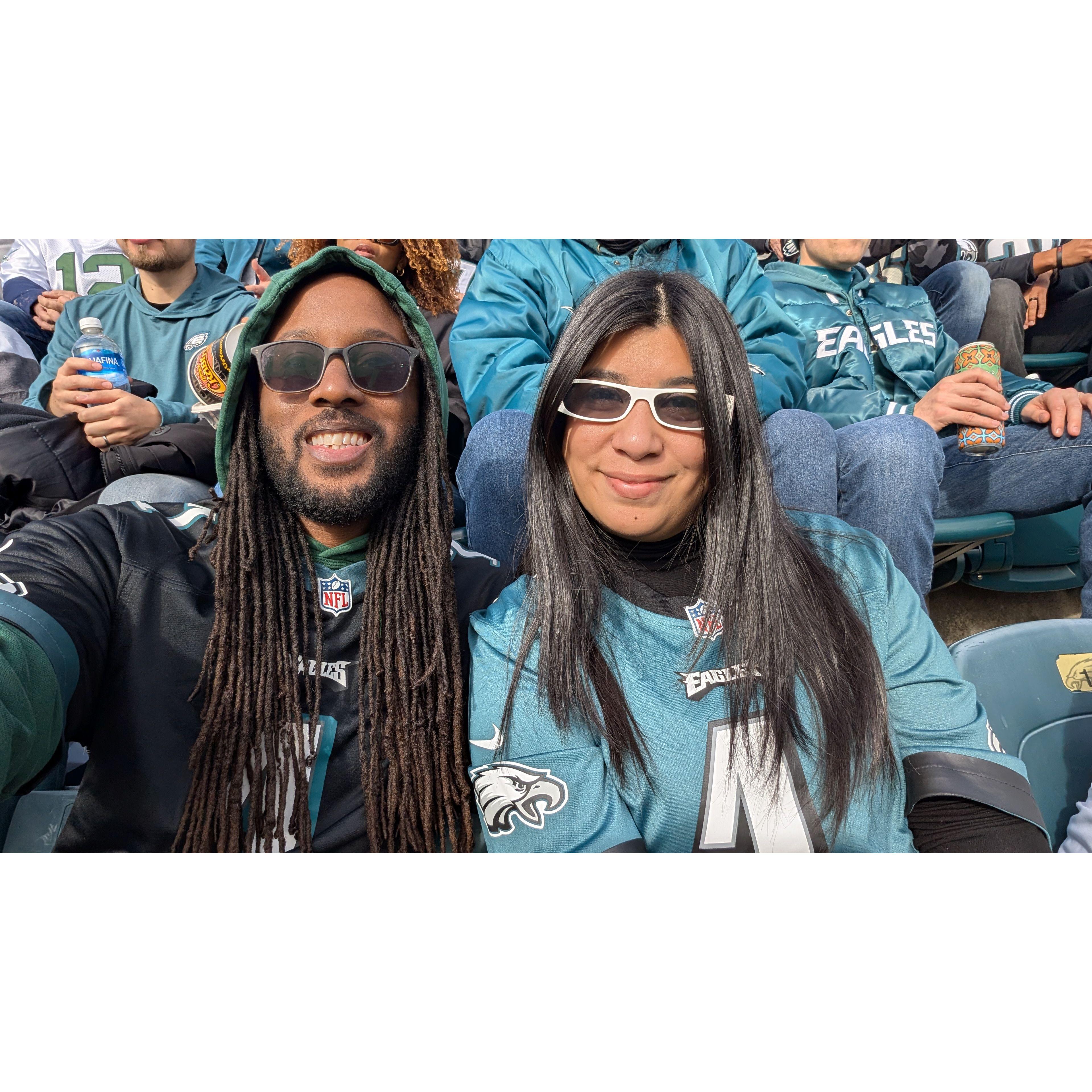 First at home Philly game. Go Eagles!
