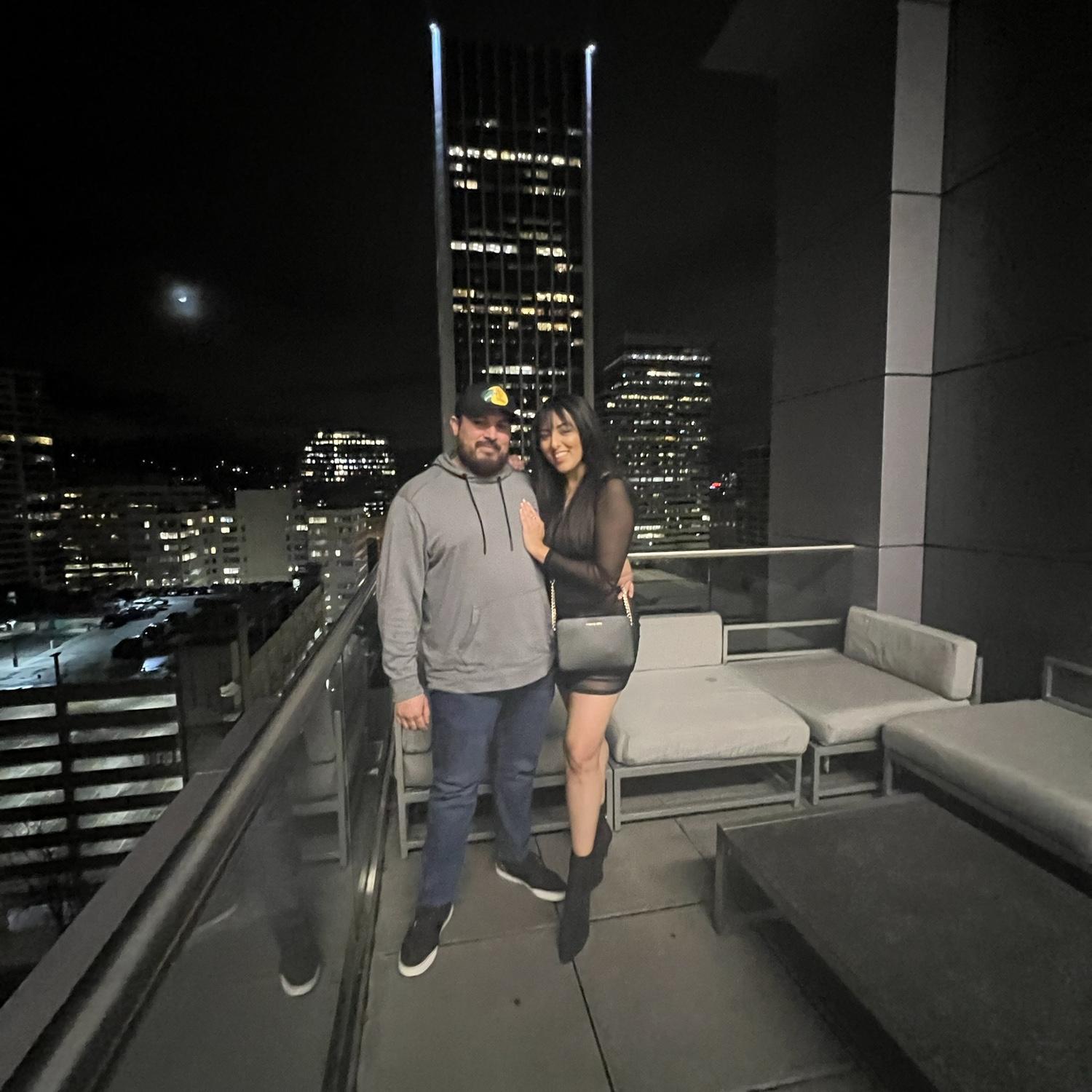 First photo, where everyone mistook us for a couple... and looking back, I kind of agree.