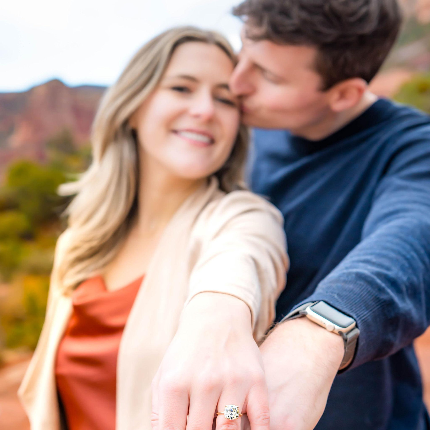 It was so meaningful to set a Huey family heirloom mine cut diamond into an engagement ring setting with Market Street Diamonds in D.C.!