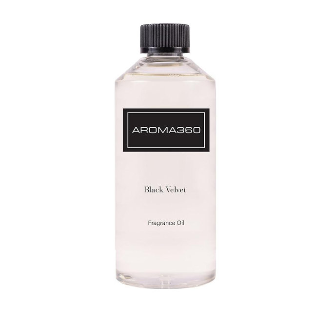 Aroma360 Fragrance Oil - Fragrance Oil Inspired by Edition Hotel - Scents Include Smokey Black Tea, Rose & Amber - Black Velvet, 500mL/16.9 fl oz