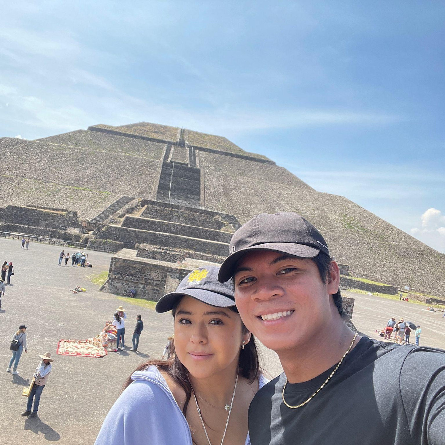 October 2022. Mexico trip! Jerome met Val's family in Mexico. We ate so much pan dulce, visited cool places like the pyramids in Teotihuacan, and soaked up the Acapulco sun.