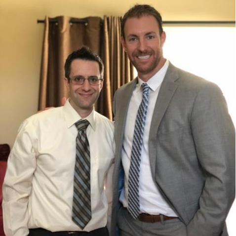 Brett & Joe at Samantha's baptism in San Jose, CA