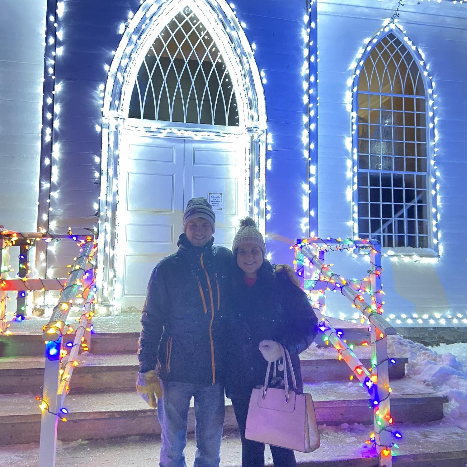 Christmas lights in Upper Canada Village!