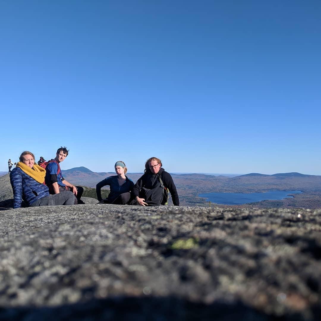 Summit of Tumbledown Mountain with Jessie and Chris