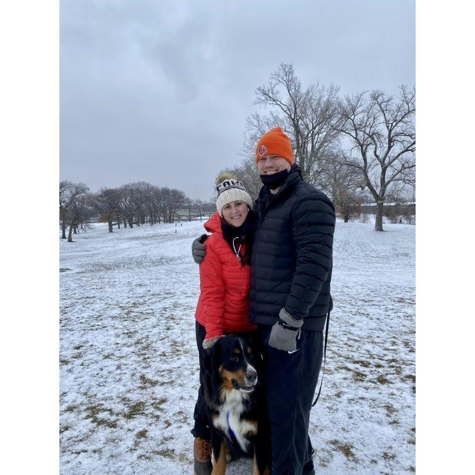 Sledding at the EP golf course
