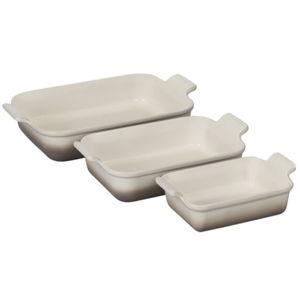 Heritage 3-Piece Rectangular Baking Dish Set (Color: Nutmeg)