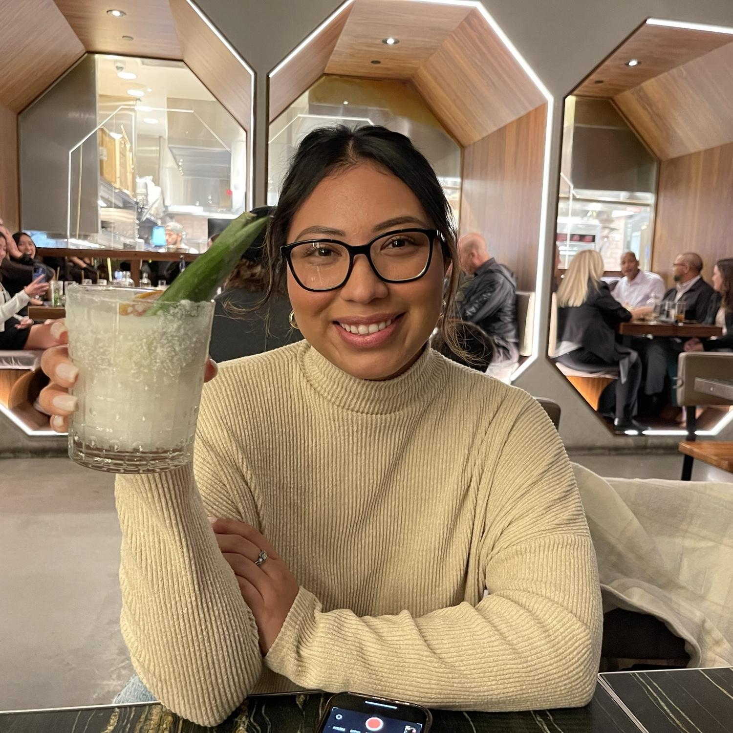 Lali loves to try unique margaritas from everywhere!