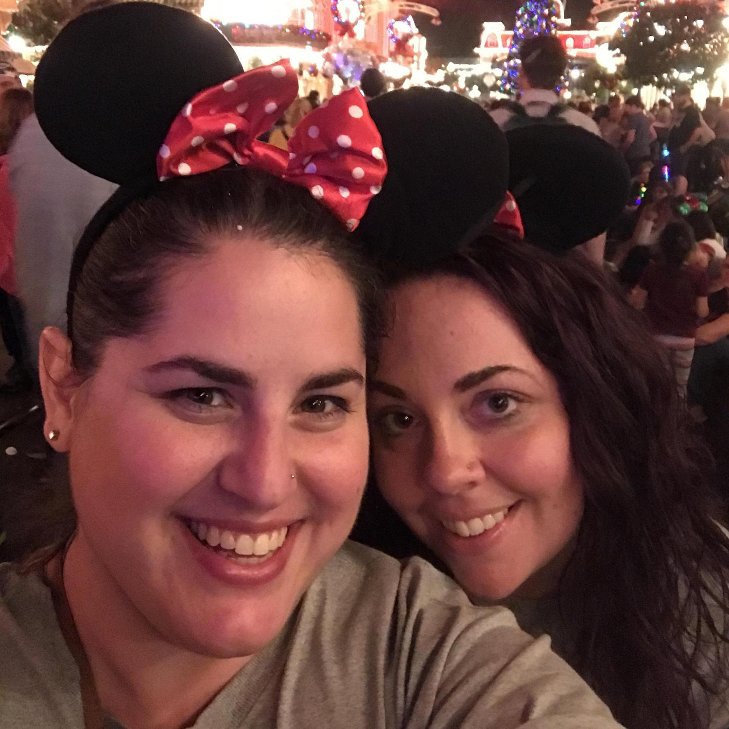 Nicky's with her cousin Lauren, on their trip to Disney World